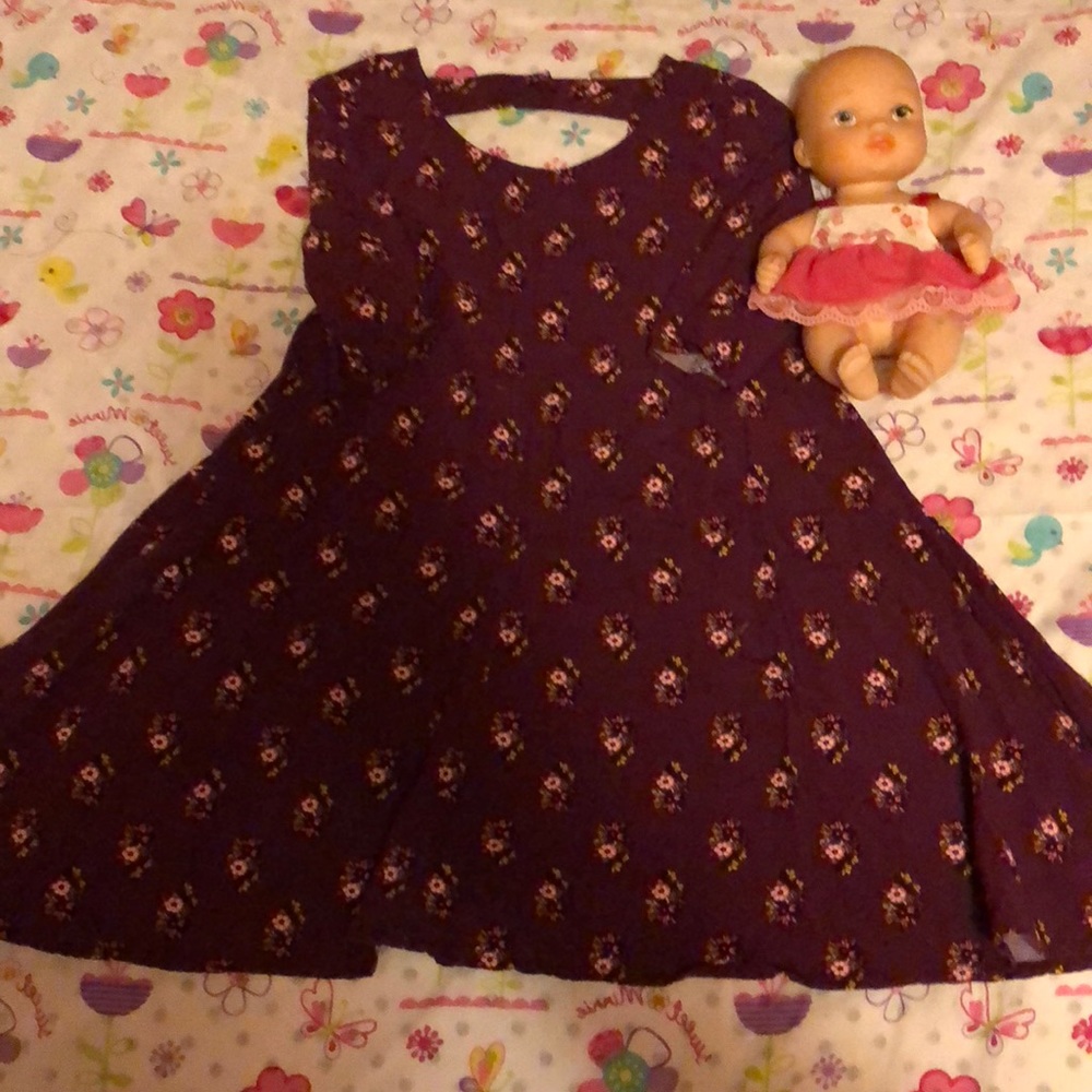 Purple Floral Dress